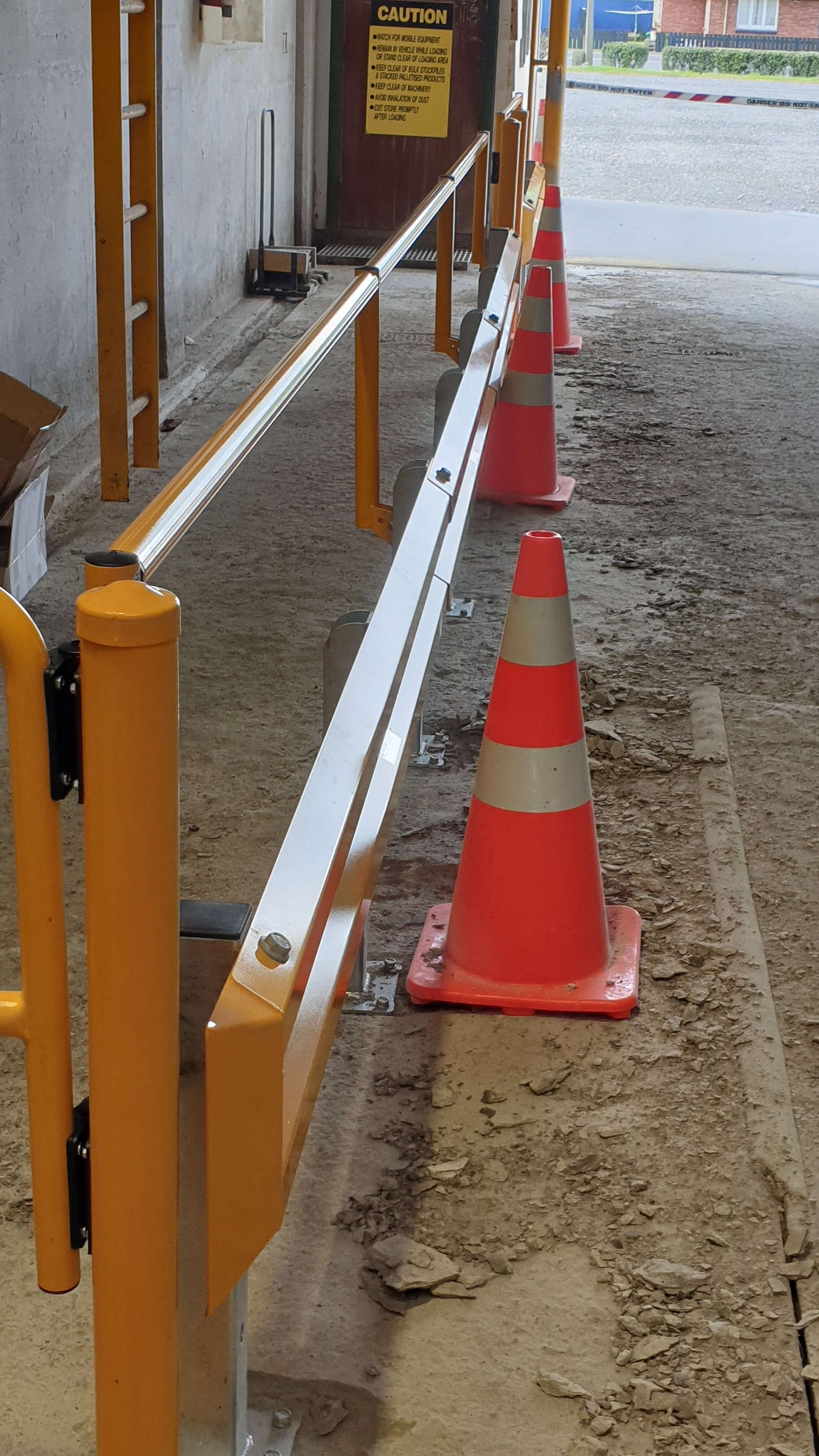 Installation of a new windsock pole.